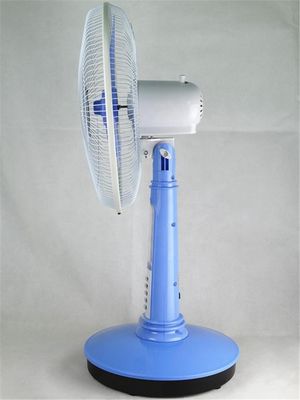 Fan solaire bleue de Tableau de la couleur 12V, refroidissement à l'air fan de table à secousses de 16 pouces